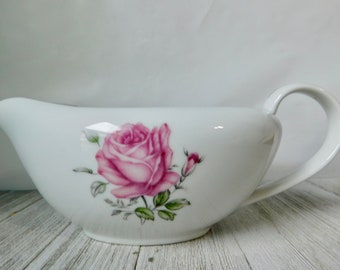 Mid Century Imperial Rose  Fine China Japan Gravy Boat