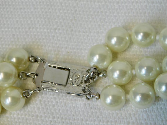 KJL Kenneth Jay Lane Faux Pearl Necklace, Rhinest… - image 10