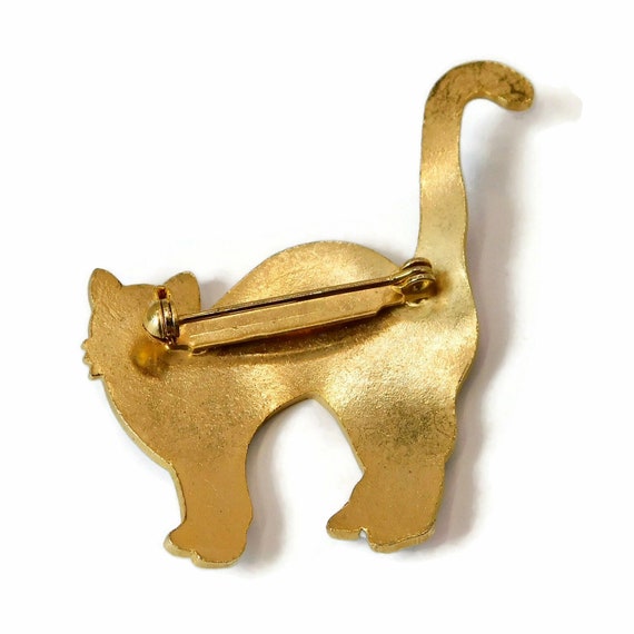 2 Broches épingles à Chat Noir - Émail Brillant, Yeux Dorés - Accessoire Humour Pour Veste, Sac à Dos, Festivals