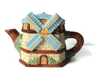 1983 House Of KATAYAMA  Ceramic Windmill Teapot.