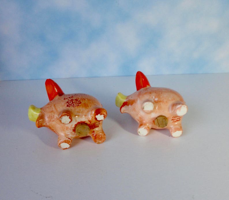 Occupied Japan Ceramic Pigs Salt and Pepper Shakers Etsy