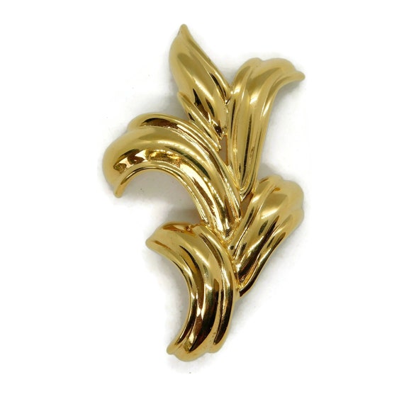 MONET Gold tone Abstract Brooch/Pin - image 7