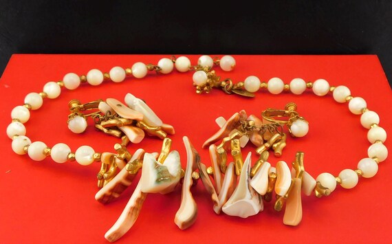 MIRIAM HASKELL Statement Shell and Mother Of Pear… - image 6