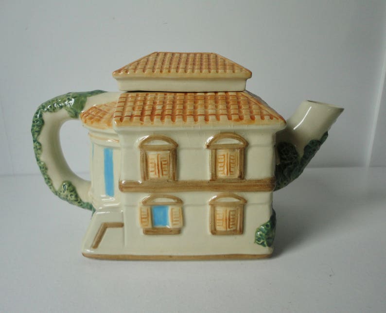 1983 House of KATAYAMA Ceramic Mediterranean Cottage Shaped Etsy