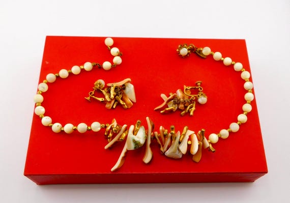 MIRIAM HASKELL Statement Shell and Mother Of Pear… - image 9