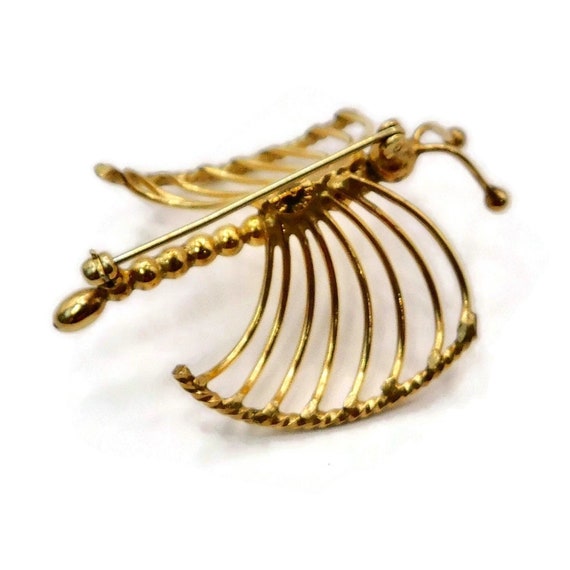 Gorgeous Vintage  WINARD 12K GF Butterfly Brooch/… - image 9