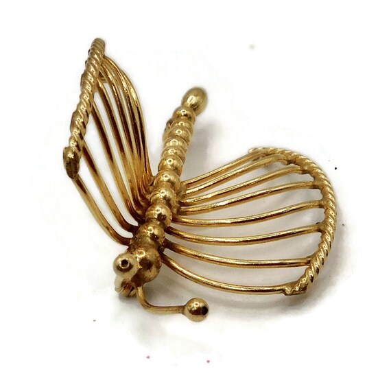 Gorgeous Vintage  WINARD 12K GF Butterfly Brooch/… - image 8