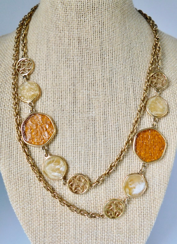 1975 Sarah Coventry "Taste Of Honey"  Chain Neckla