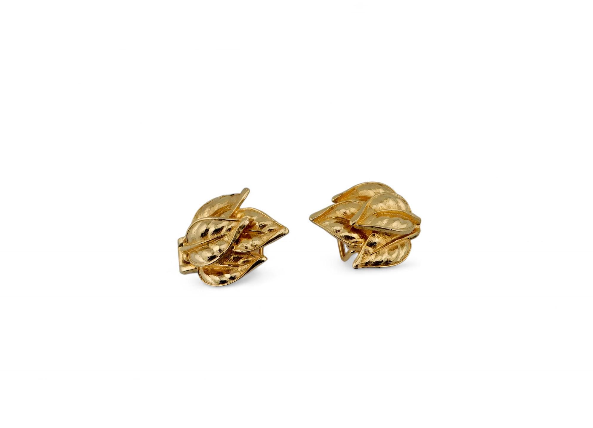 1976 Mimi Di N. Gold-tone Plating Leaves Buckles. - Etsy
