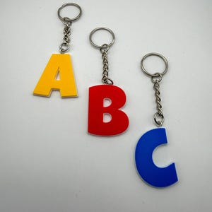 Schlüsselanhänger Buchstabe | 3D gedruckt | 14 Farben | personalisiert Initiale Geschenk