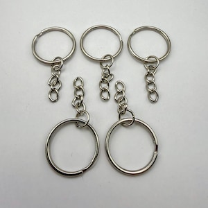 Schlüsselringe 25mm | 10 Stück | Schlüsselanhänger Zubehör DIY Bastelbedarf