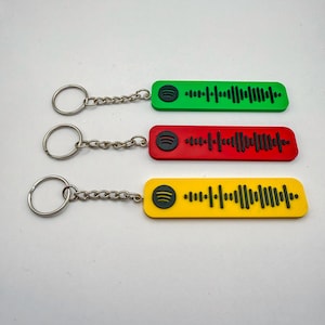 Schlüsselanhänger Spotify | 3D gedruckt | 14 Farben | Musik Geschenk Musikliebhaber