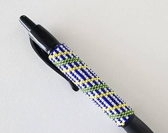 Sunshine on my Lawn Beaded Pen Cover Wrap