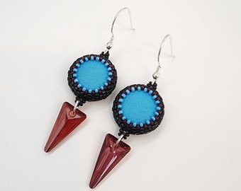 Sedona Crystal Spike Dangle Earrings