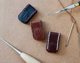 Magnetic Bookmark, Handmade Italian Leather, Customized Gift for Him/Her