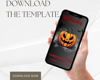 Plantilla de invitación de Halloween