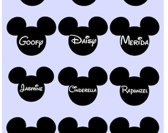 Custom name stickers (set of 12)