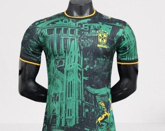 Brazil Football Jersey – Vintage Style Soccer Shirt | Special Edition Fan Kit Brazil Football Jersey Special Edition