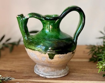 19th century Green "Orjol" jug