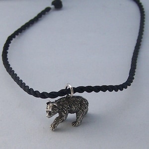 Heavy Sterling Silver Bear