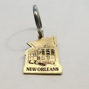 Tranvía de Nueva Orleans llamado Desire Llavero de Bronce