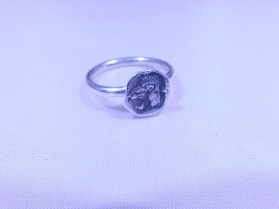 Sterling Silver Ancient Coin Replica Ring - image 4