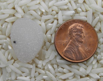 Natural White Drusy 15x20mm