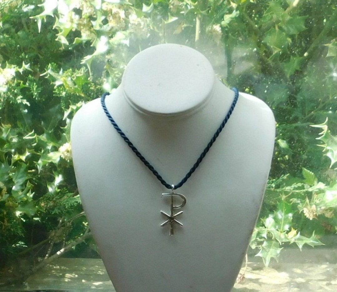 Handmade Chi Rho Silver Pendant - Etsy