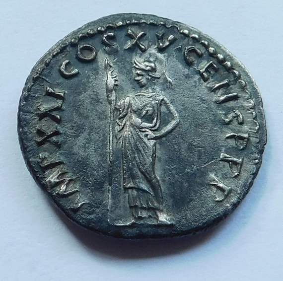 Roman Emperor Domitian With Minerva athena on the Reverse - Etsy