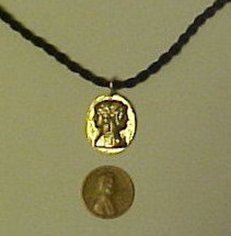 Janus Pendant, God of New Beginnings in 14k Gold image 4