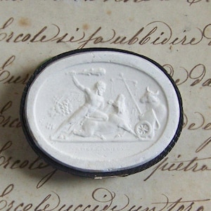 Antike Grand Tour Cameo Pflaster aus dem Jahr 1800 von Hercules
