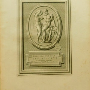 1724 Antique Print of Hercules and Iole