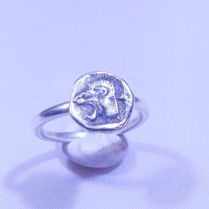 Sterling Silver Ancient Coin Replica Ring
