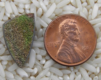 Natural Gold Drusy Cabochon 13x20mm