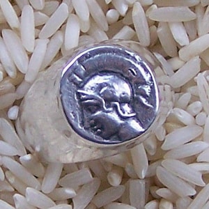 Ancient Coin Ring Replica of Athena