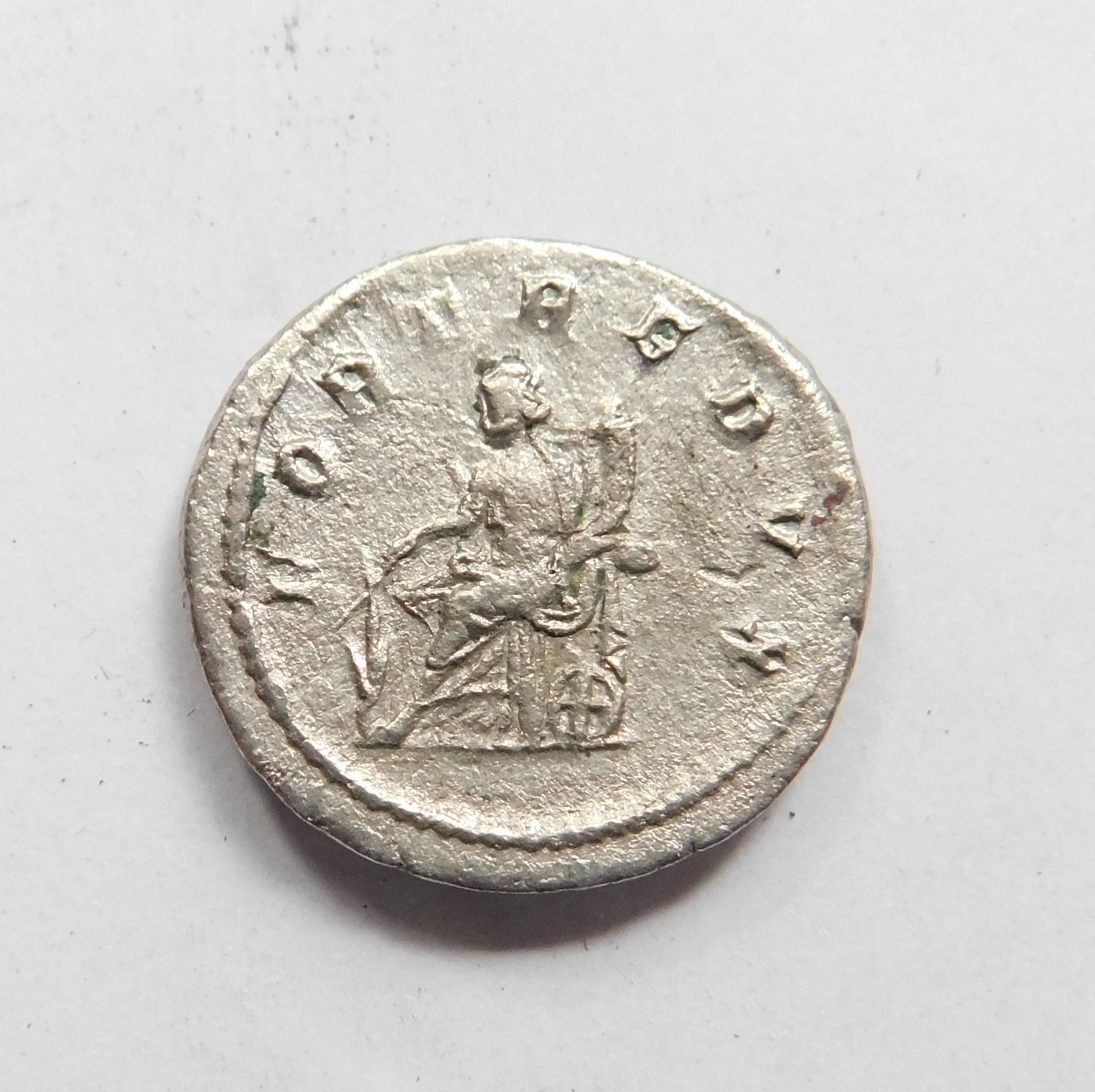 Authentic Ancient Silver Coin of Gordian III With Aquitas, the Goddess ...