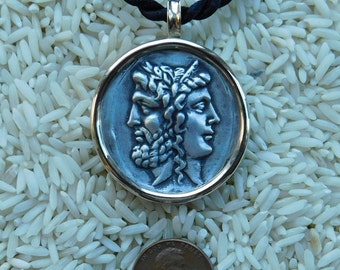 14k/Sterling Silver Janus Pendant