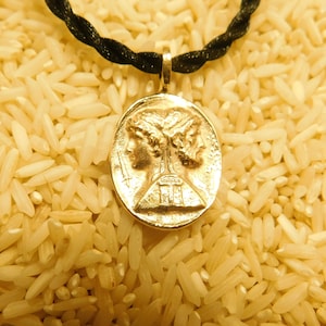 Janus Pendant, God of New Beginnings in 14k Gold image 1