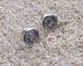 Janus Earrings, god of new beginnings in Sterling Silver