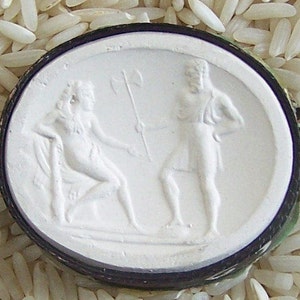 1800&#39;s Antike Grand Tour Cameo Gips des Herkules