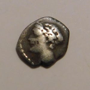 Authentic Ancient Greek Coin Of of Apollo Minted c. 400 B.C.