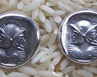 Janus Earrings, god of new beginnings in Sterling Silver