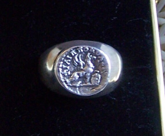 Ancient Coin Replica Sterling Silver Ring - image 2