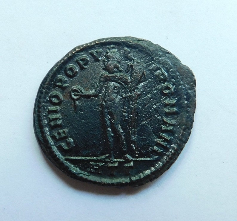 Genius Authentic Ancient Roman Coin of the Emperor Maximianus 305-313 A.D. image 8