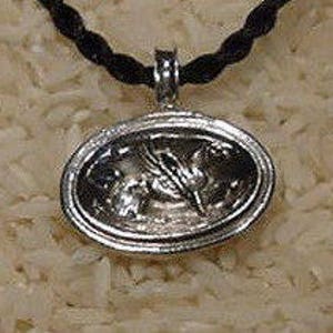 Silver Griffin Cameo Pendant