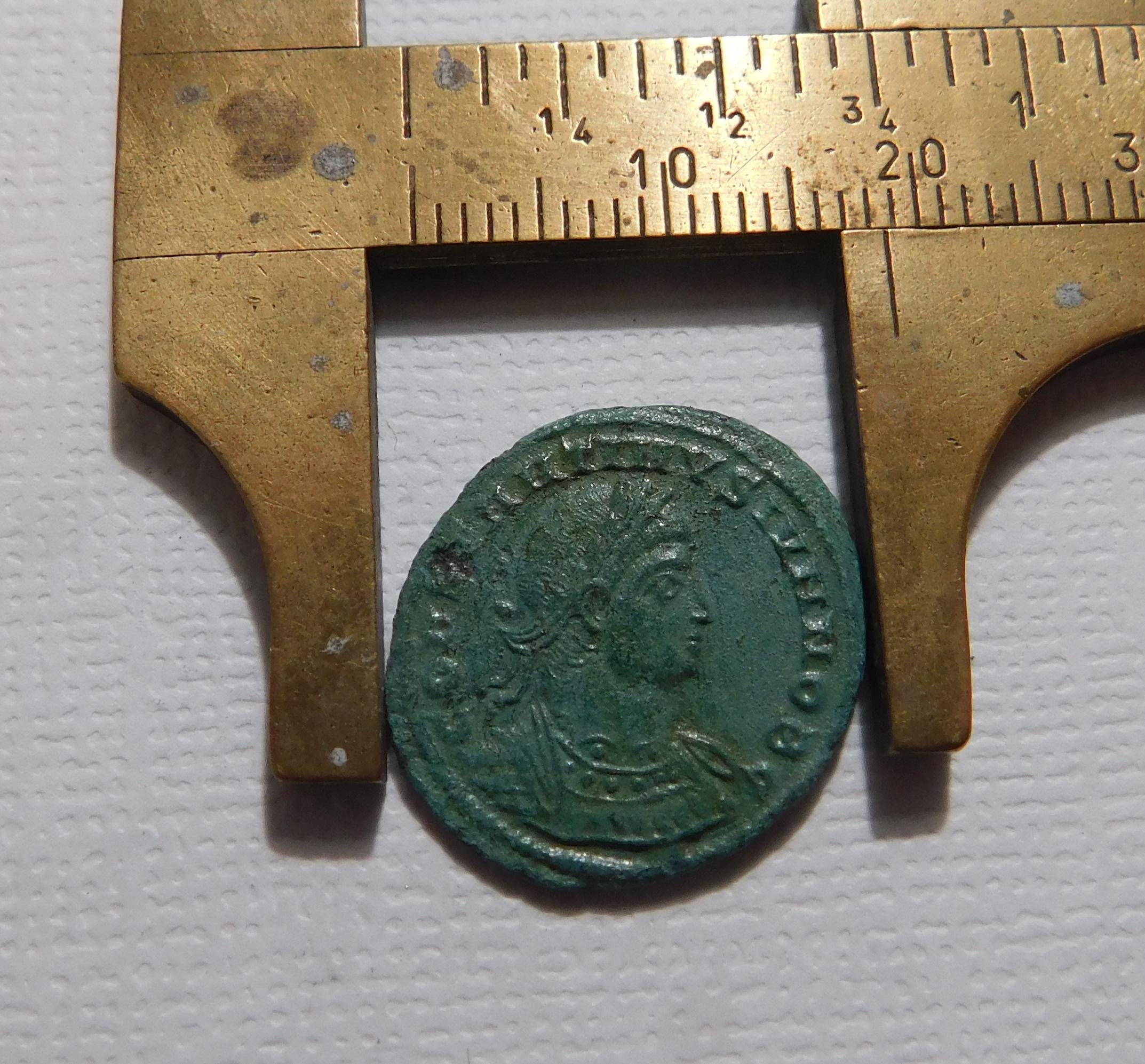 Authentic Roman Coin of Constantine II, Reverse; Soldiers at Standards ...