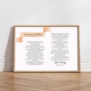 Song Lyrics Wall Art, Song Lyrics, Custom Song Lyrics, Personalized Lyrics, Song Poster, Song Lyrics Gift, Custom Song Lyrics Art.