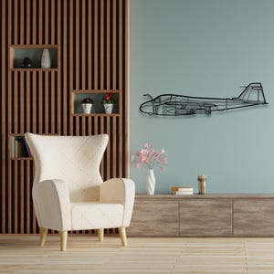 Grumman A-6 Intruder Silhouette - Arte de parede de avião de metal personalizado e decoração de parede exclusiva