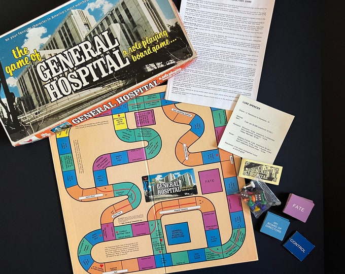 General Hospital Board Game/vintage Board Game Etsy
