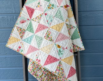 Spring Gardens II Baby Quilt/Baby Blanket/Handmade Baby Quilt/Baby Shower Gift/Toddler Quilt/Lapghan